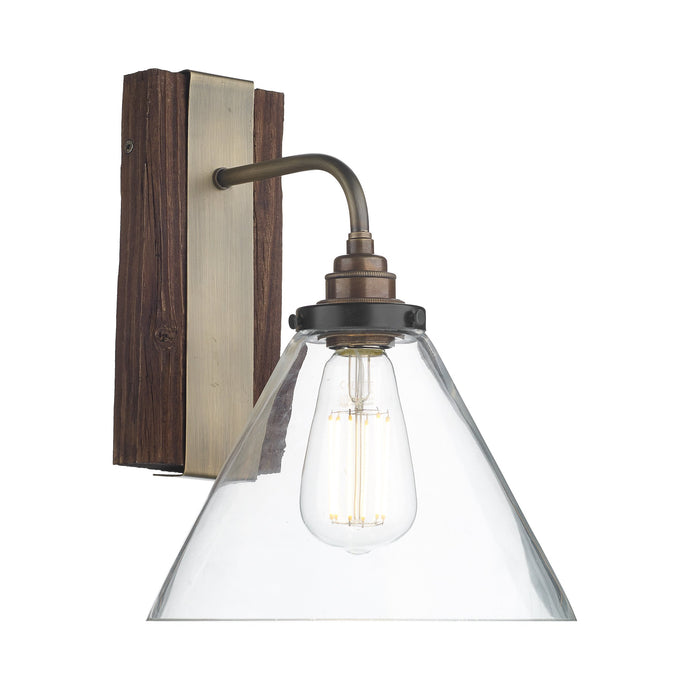 David Hunt Lighting ASP0729 Aspen 1 Wall Light in Wood Effect