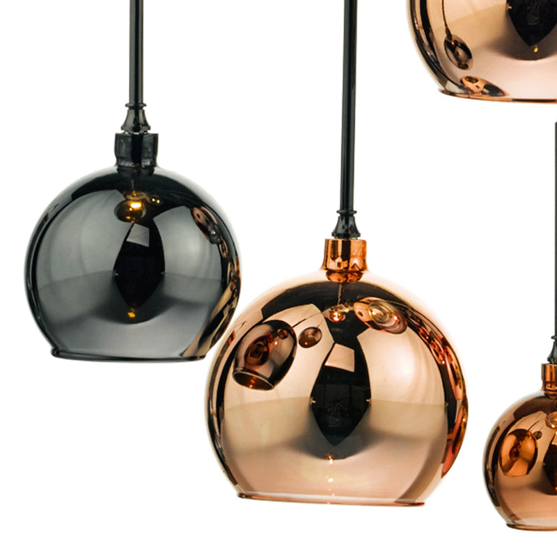 Load image into Gallery viewer, Dar Lighting AUR6264 Aurelia 15lt Bar Pendant Black Chrome &amp; Multi Colour - 22890
