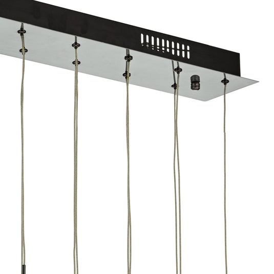 Dar Lighting AUR6264 Aurelia 15lt Bar Pendant Black Chrome & Multi Colour - 22890
