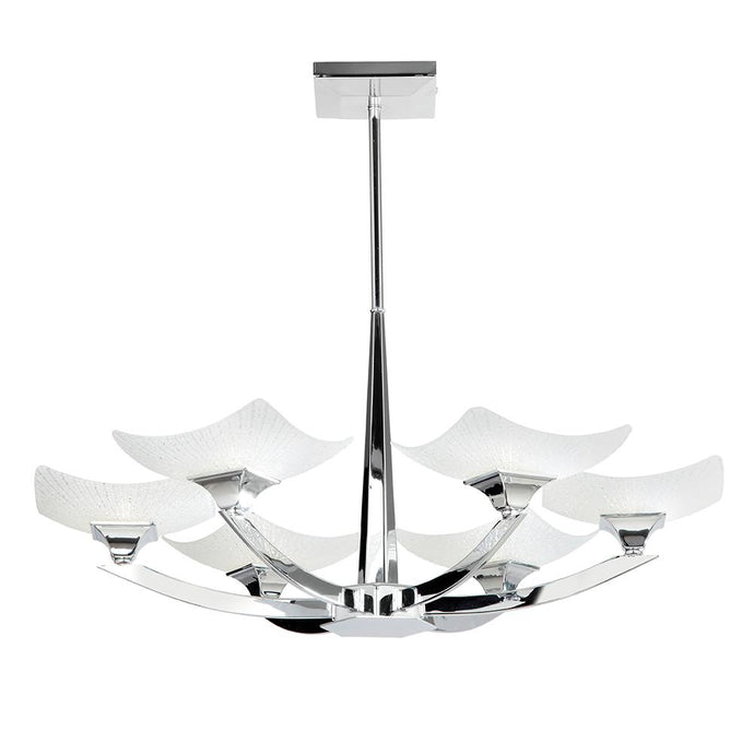 Endon Lighting AYRES-6CH Ayres 6lt Semi flush - 34537