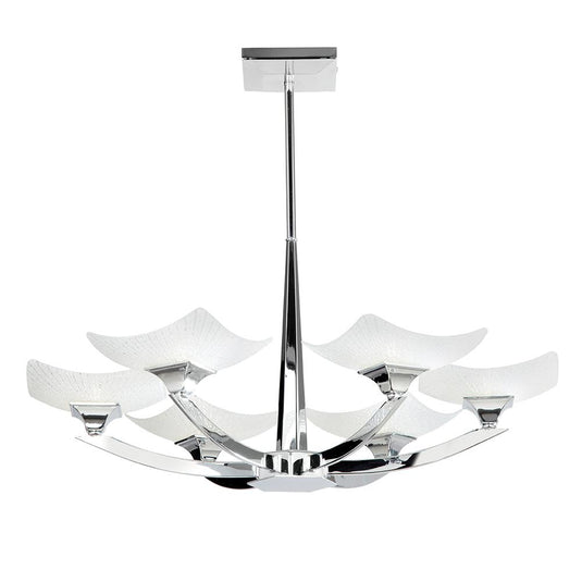 Endon Lighting AYRES-6CH Ayres 6lt Semi flush - 34537