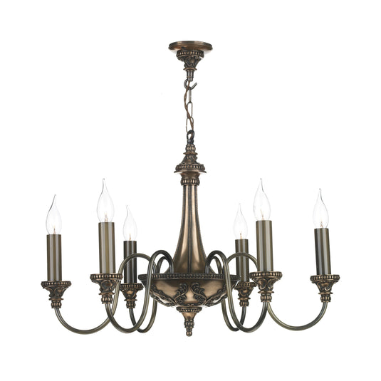 David Hunt Lighting BAI0663 Bailey 6 Light Pendant Bronze