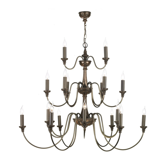 David Hunt Lighting BAI2163 Bailey 21 Light Pendant Bronze