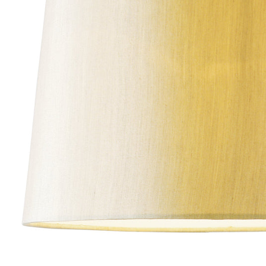 Dar Lighting BAL1563 Balthazar Gold Faux Silk Tapered Drum 38cm - 34914