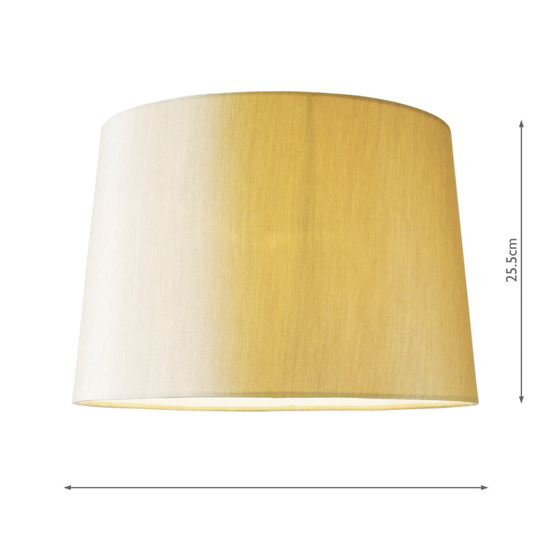 Load image into Gallery viewer, Dar Lighting BAL1563 Balthazar Gold Faux Silk Tapered Drum 38cm - 34914
