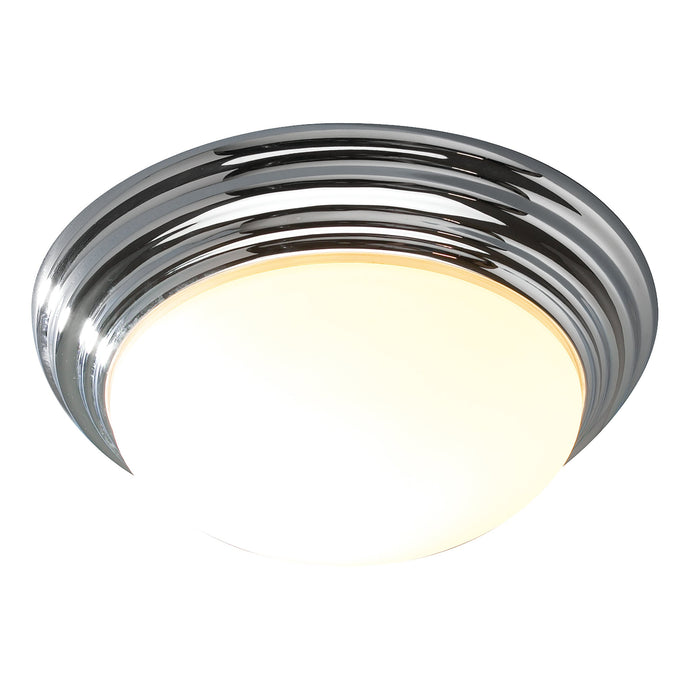 Dar Lighting BAR5250 Barclay Flush Small Polished Chrome IP44 - 5700