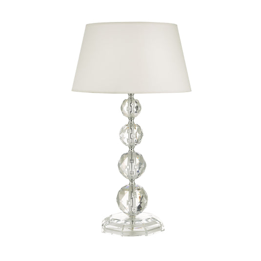Dar Lighting BED4208 Bedelia Table Lamp Clear With Shade - 25037