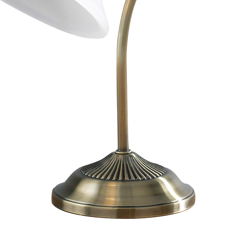 Load image into Gallery viewer, Dar Lighting BOS40 Boston Table Lamp Antique Brass - 15892
