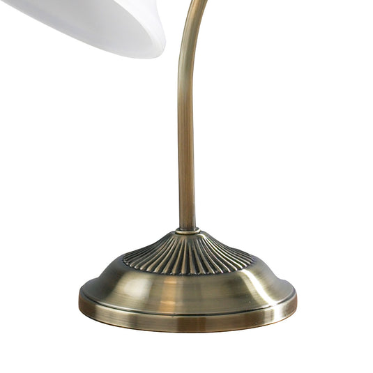 Dar Lighting BOS40 Boston Table Lamp Antique Brass - 15892