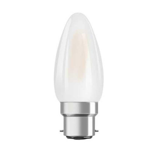 C-Lighting 25280 5w BC - B22 Dimmable Candle Lamp 450 Lumen Opal (2700k)