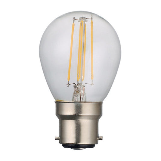 C-Lighting 25349 5w BC - B22 Dimmable Golfball Lamp 470 Lumen Clear (2700k)