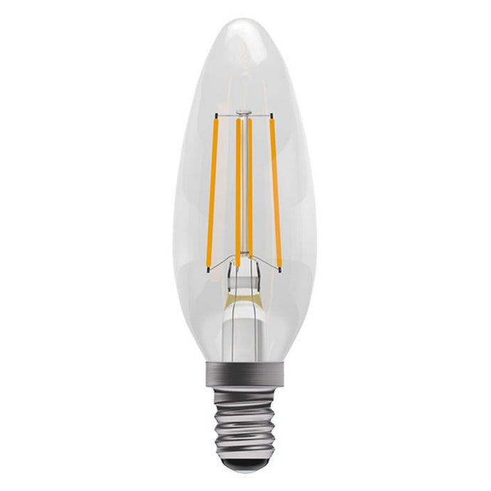 C-Lighting 25340 4w SES - E14 Dimmable Candle Lamp 360 Lumen Clear (2700k)