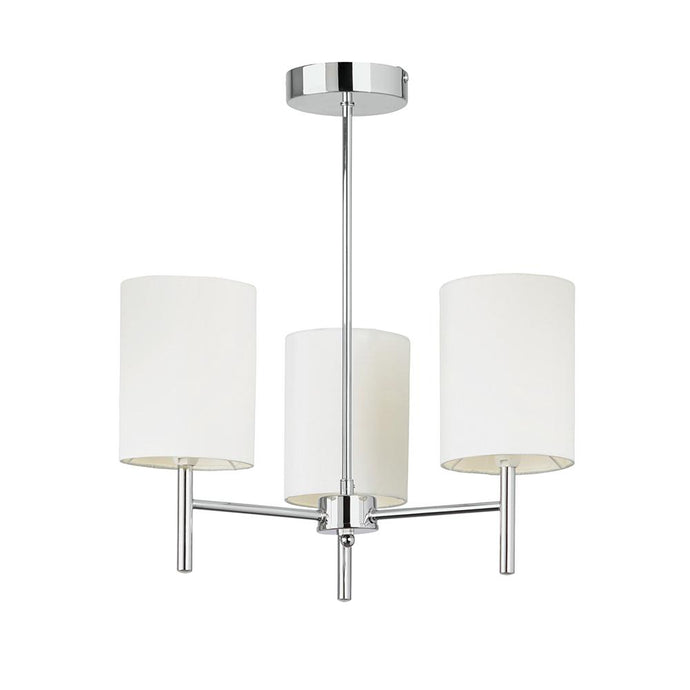 Endon Lighting BRIO-3CH Brio 3lt Semi flush - 34545