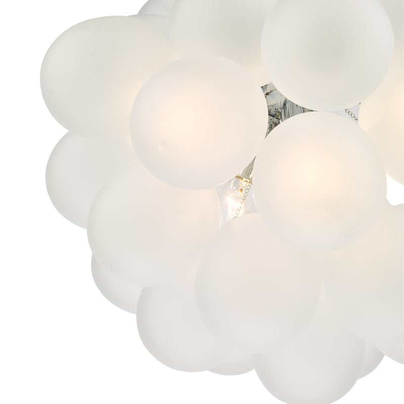 Load image into Gallery viewer, Dar Lighting BUB0602 Bubbles 6 Light Pendant Polished Chrome Frosted Glass - 36876
