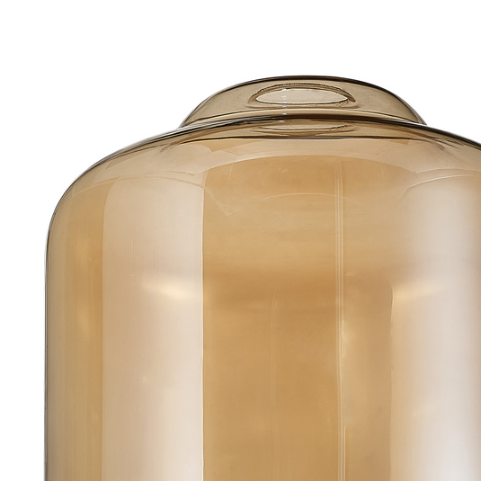 C-Lighting Budapest 240mm x 310mm Amber Plated Conical Cylinder Glass Shade - 53434
