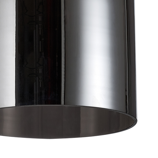 C-Lighting Budapest 240mm x 310mm Chrome Plated Conical Cylinder Glass Shade - 53435