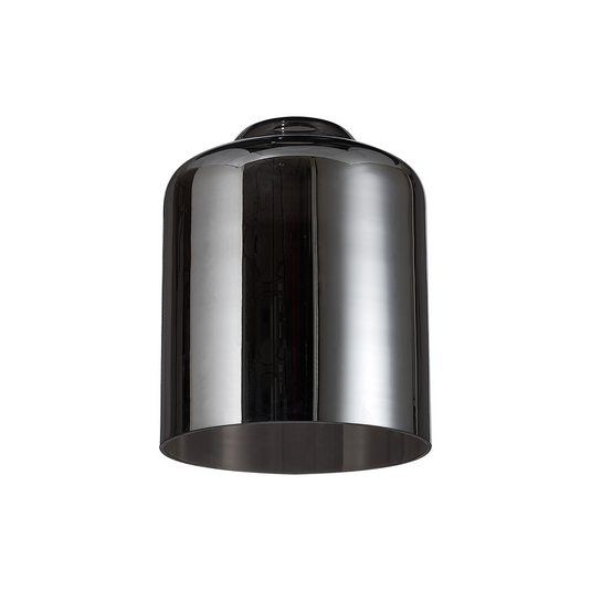 C-Lighting Budapest 240mm x 310mm Chrome Plated Conical Cylinder Glass Shade - 53435