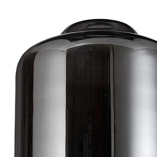 C-Lighting Budapest 240mm x 310mm Chrome Plated Conical Cylinder Glass Shade - 53435