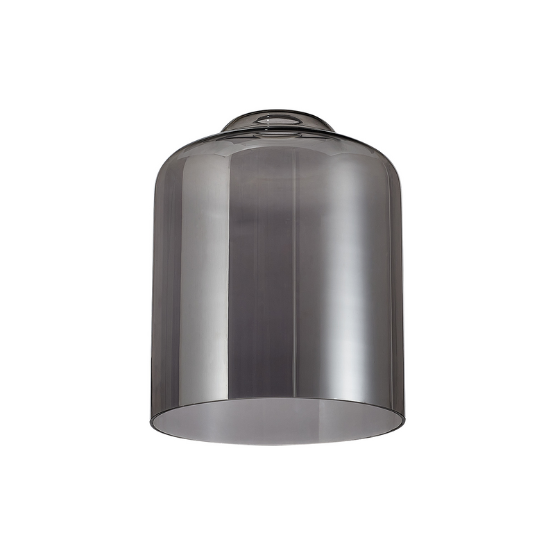 Load image into Gallery viewer, C-Lighting Budapest 240mm x 310mm Smoked Plated Conical Cylinder Glass Shade - 53437
