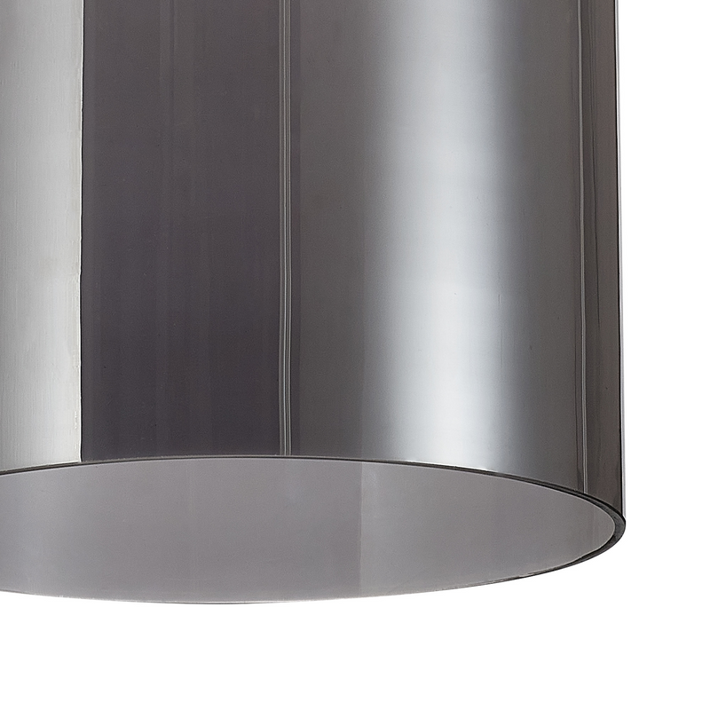 Load image into Gallery viewer, C-Lighting Budapest 240mm x 310mm Smoked Plated Conical Cylinder Glass Shade - 53437
