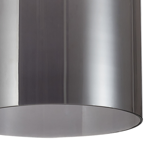 C-Lighting Budapest 240mm x 310mm Smoked Plated Conical Cylinder Glass Shade - 53437