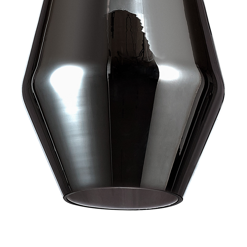Load image into Gallery viewer, C-Lighting Budapest 180mm x 290mm Chrome Plated Kite Glass Shade - 53441
