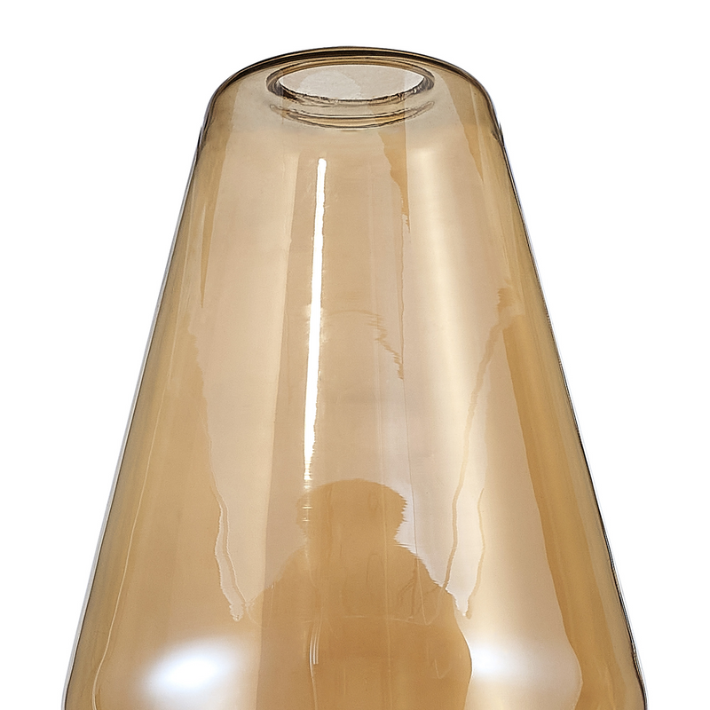 Load image into Gallery viewer, C-Lighting Budapest 180mm x 290mm Amber Plated Kite Glass Shade - 53442
