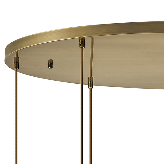 C-Lighting Budapest Antique Brass 9 Light E27 Oval Multiple Pendant, Suitable For A Vast Selection Of Glass Shades - 53494
