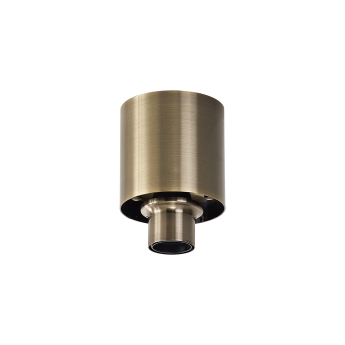 C-Lighting Budapest Antique Brass 1 Light E27 Ceiling Flush, Suitable For A Vast Selection Of Glass Shades - 53507