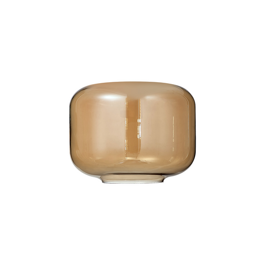 C-Lighting Budapest 250mm x 195mm Amber Plated Pumpkin Glass Shade - 53508