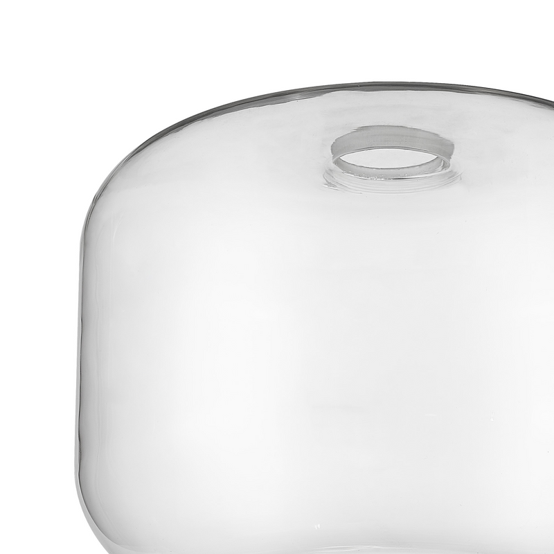 Load image into Gallery viewer, C-Lighting Budapest 250mm x 195mm Clear Pumpkin Glass Shade - 53510
