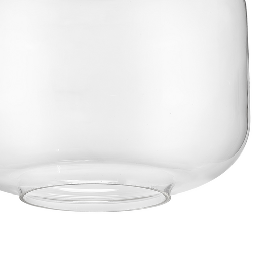 C-Lighting Budapest 250mm x 195mm Clear Pumpkin Glass Shade - 53510