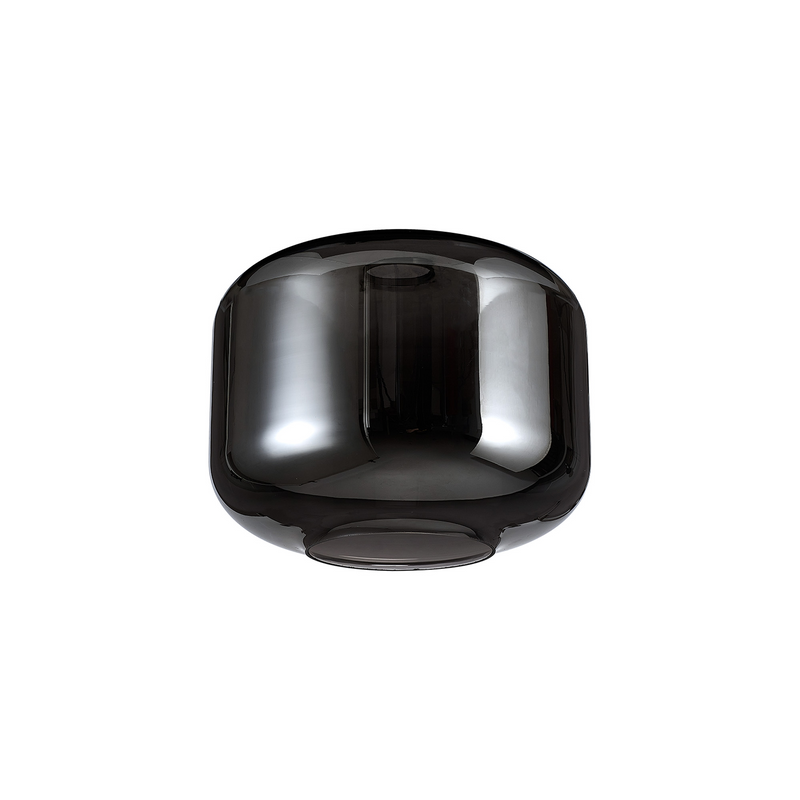Load image into Gallery viewer, C-Lighting Budapest 250mm x 195mm Chrome Plated Pumpkin Glass Shade - 53512
