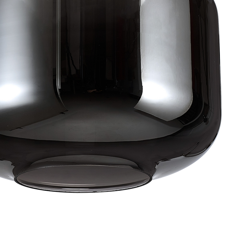 Load image into Gallery viewer, C-Lighting Budapest 250mm x 195mm Chrome Plated Pumpkin Glass Shade - 53512
