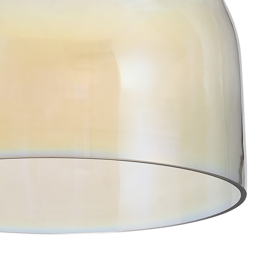 C-Lighting Budapest 240mm x 170mm Iridescent Cloche Glass Shade  - 53521