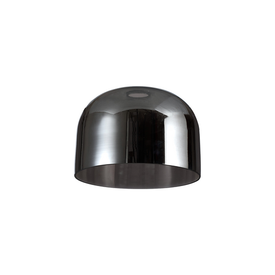 C-Lighting Budapest 240mm x 170mm Chrome Plated Cloche Glass Shade  - 53522