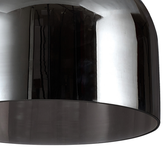 C-Lighting Budapest 240mm x 170mm Chrome Plated Cloche Glass Shade  - 53522