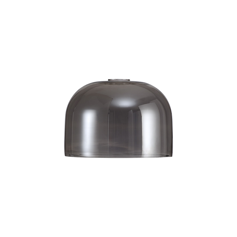 Load image into Gallery viewer, C-Lighting Budapest 240mm x 170mm Smoke Plated Cloche Glass Shade  - 53524
