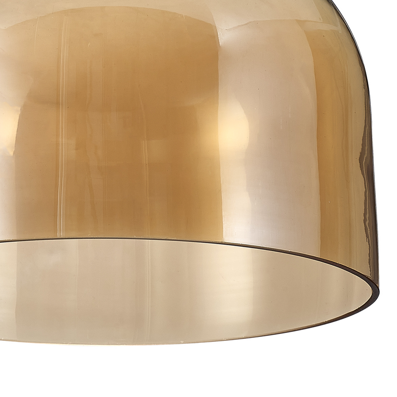 Load image into Gallery viewer, C-Lighting Budapest 240mm x 170mm Amber Plated Cloche Glass Shade  - 53525
