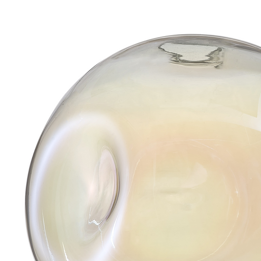C-Lighting Budapest 250mm x 235mm Iridescent Round Dimple Glass Shade  - 53526