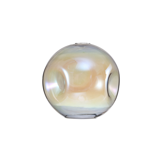 C-Lighting Budapest 250mm x 235mm Iridescent Round Dimple Glass Shade  - 53526