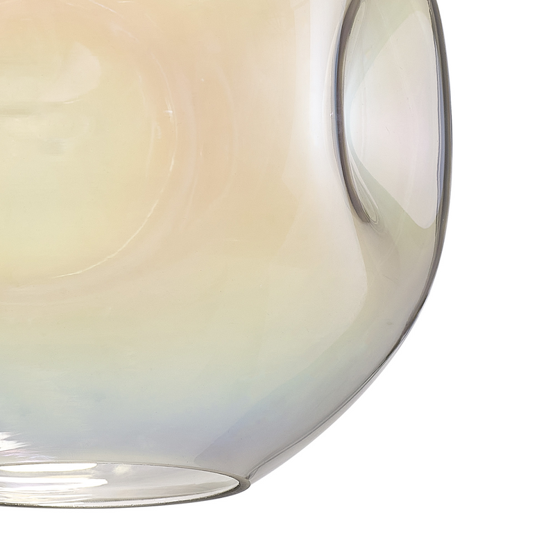 Load image into Gallery viewer, C-Lighting Budapest 250mm x 235mm Iridescent Round Dimple Glass Shade  - 53526
