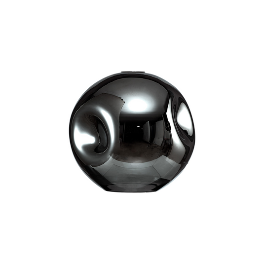 C-Lighting Budapest 250mm x 235mm Chrome Plated Round Dimple Glass Shade  - 53529