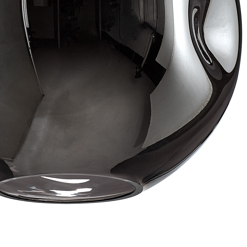 Load image into Gallery viewer, C-Lighting Budapest 250mm x 235mm Chrome Plated Round Dimple Glass Shade  - 53529
