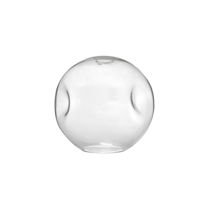 C-Lighting Budapest 250mm x 235mm Clear Round Dimple Glass Shade  - 53530