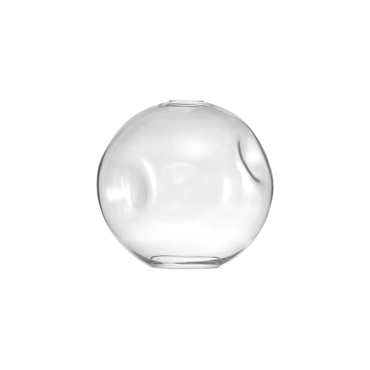 C-Lighting Budapest 250mm x 235mm Clear Round Dimple Glass Shade  - 53530