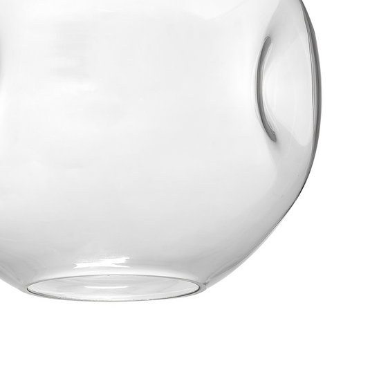 C-Lighting Budapest 250mm x 235mm Clear Round Dimple Glass Shade  - 53530