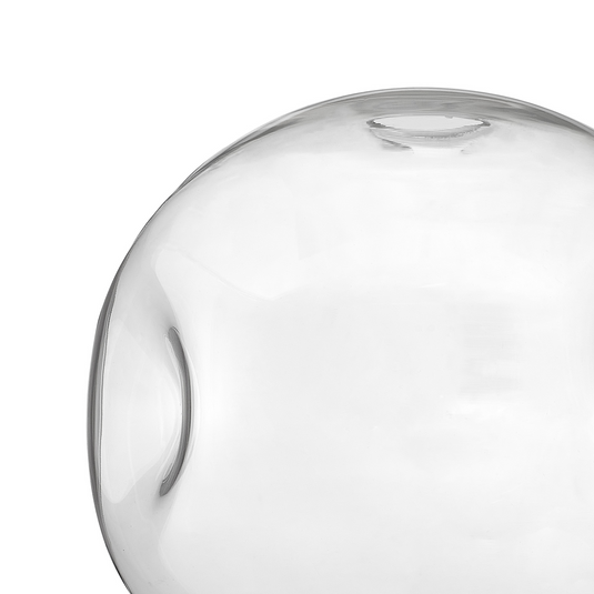 C-Lighting Budapest 250mm x 235mm Clear Round Dimple Glass Shade  - 53530