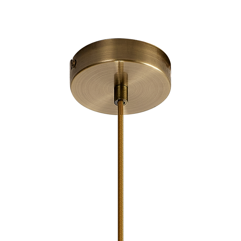 Load image into Gallery viewer, C-Lighting Budapest Antique Brass 1 Light E27 2m Pendant, Suitable For A Vast Selection Of Glass Shades - 48182

