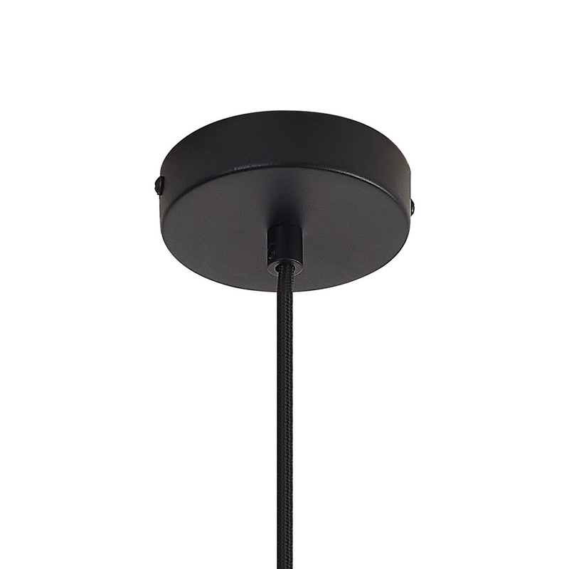 Load image into Gallery viewer, C-Lighting Budapest Satin Black 1 Light E27 2m Pendant, Suitable For A Vast Selection Of Glass Shades - 52792
